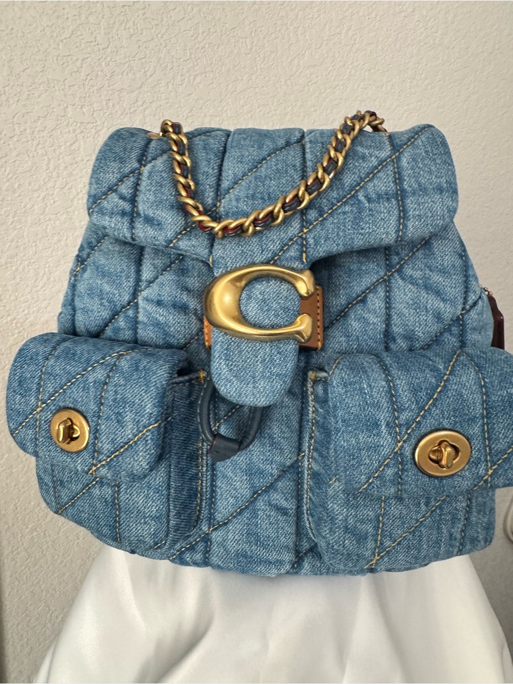Coach Denim Tabby Backpack